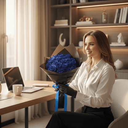 ROSALUNE – Eeuwige Glitter Roos voor Romantische Cadeaus & Huisdecoratie