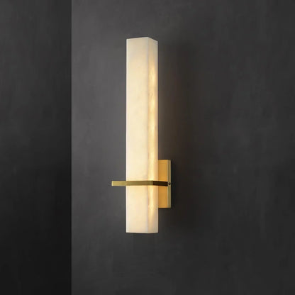 Moderne Alabaster Wandlamp Messing LED Binnen Wandlamp