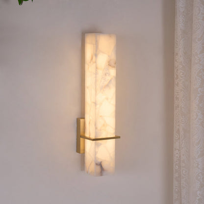 Moderne Alabaster Wandlamp Messing LED Binnen Wandlamp