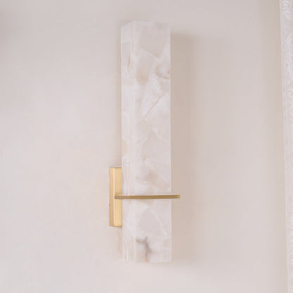 Moderne Alabaster Wandlamp Messing LED Binnen Wandlamp