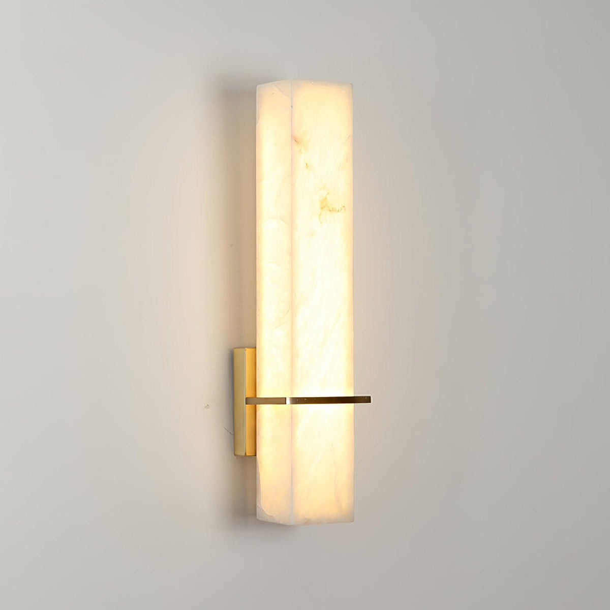 Moderne Alabaster Wandlamp Messing LED Binnen Wandlamp