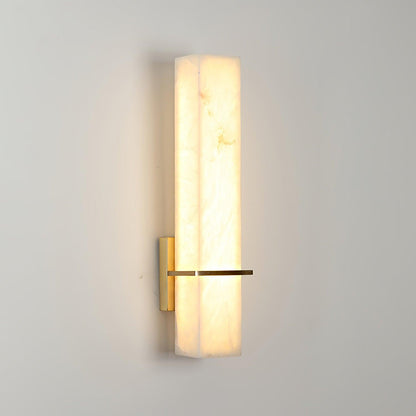 Moderne Alabaster Wandlamp Messing LED Binnen Wandlamp