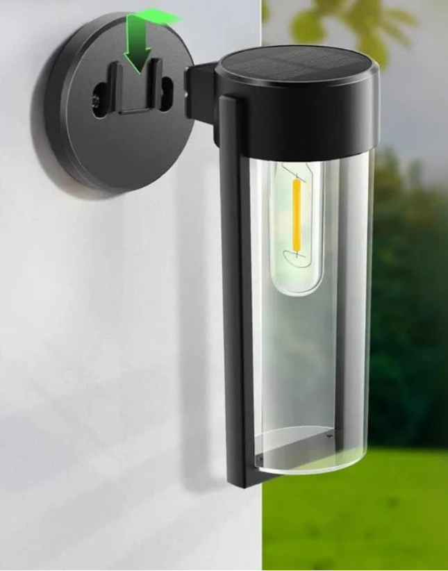 Zonnepanelen Wandlamp Buiten Zwart Met Lichtsensor
