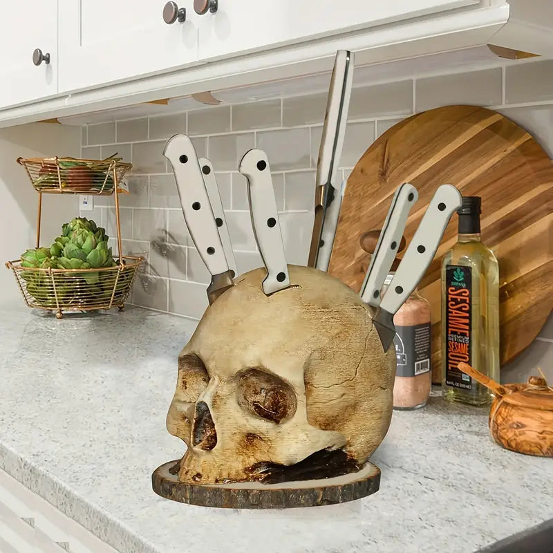 SkullSlice™ - Gotische Skulls Houders voor Messen