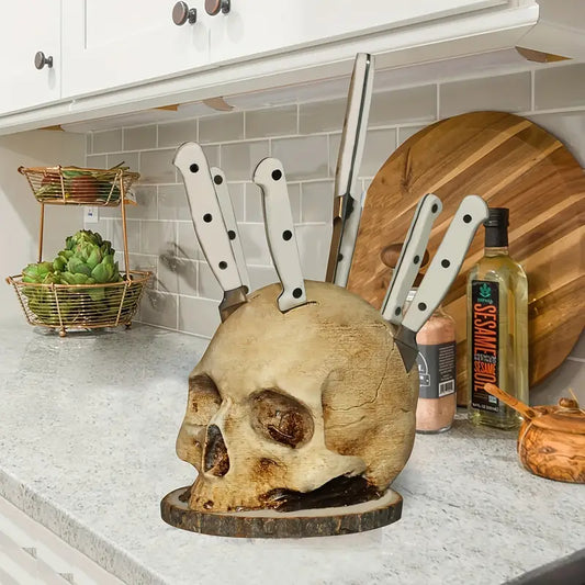 SkullSlice - Gotische Skulls Houders voor Messen