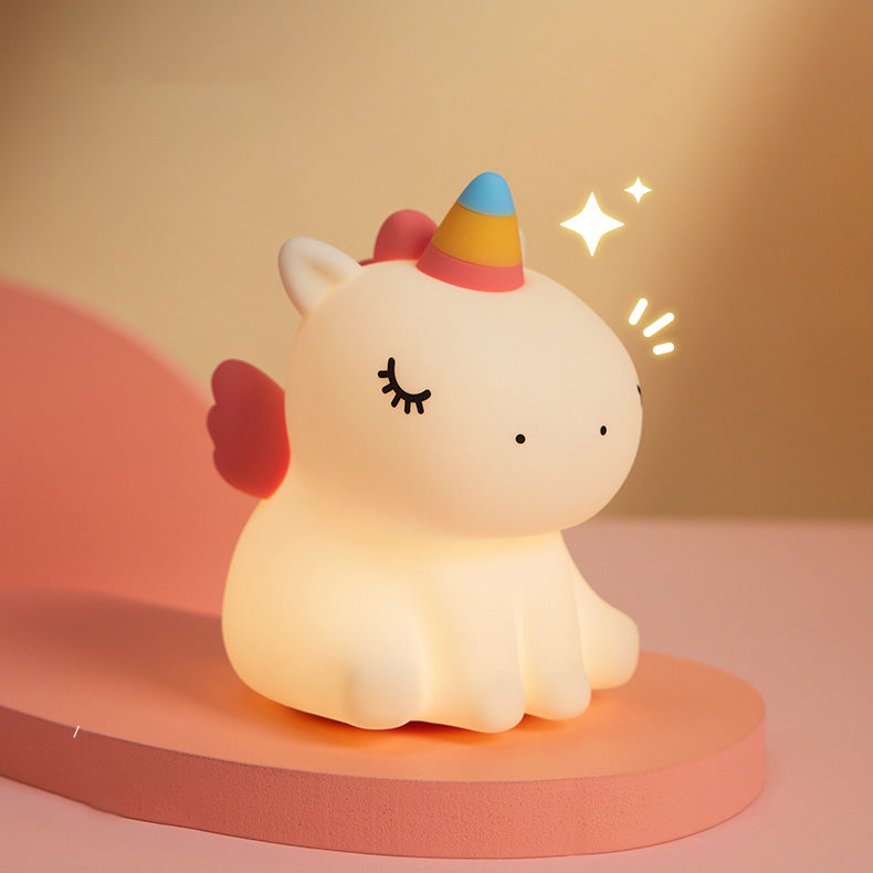 Eenhoorn Nachtlamp LED Squishy Tap Lamp Beste Cadeau voor Baby en Meisje