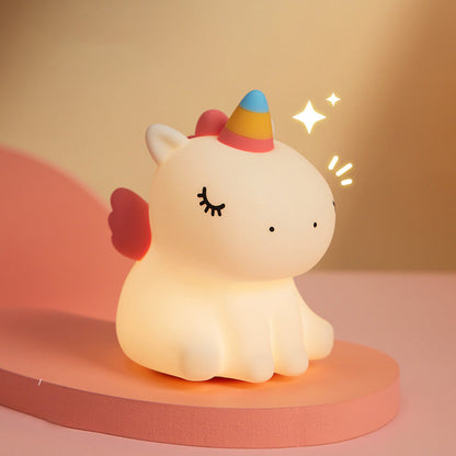 Eenhoorn Nachtlamp LED Squishy Tap Lamp Beste Cadeau voor Baby en Meisje