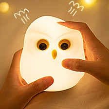 Squishy Silicone Kleine Uil LED Nachtlamp - Perfect Cadeau voor Kinderen en Meisjes