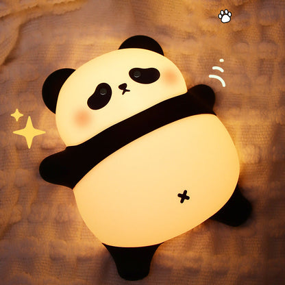 Schattige Panda Nachtlamp LED Squishy Tap Lamp Beste Cadeau voor Baby en Meisje