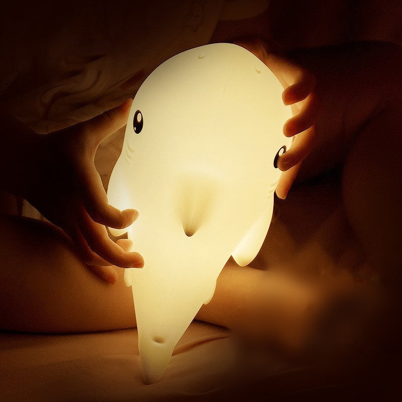 Squishy Silicone Haai LED Nachtlamp - Perfect Cadeau voor Kinderen en Meisjes
