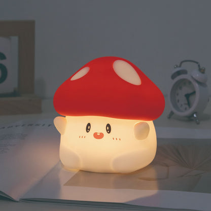 Paddenstoel LED Squishy Tap Tap Nachtlamp