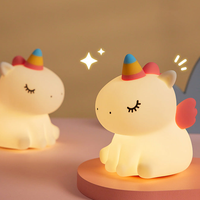 Eenhoorn Nachtlamp LED Squishy Tap Lamp Beste Cadeau voor Baby en Meisje