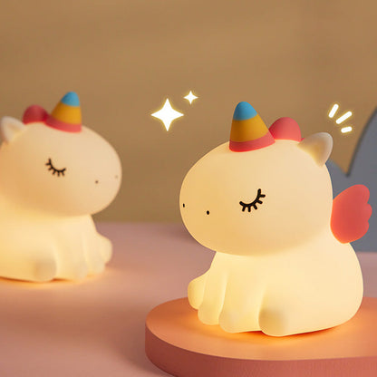 Eenhoorn Nachtlamp LED Squishy Tap Lamp Beste Cadeau voor Baby en Meisje
