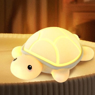 Squishy Silicone Schattige Schildpad LED Nachtlamp - Perfect Cadeau voor Kinderen en Meisjes