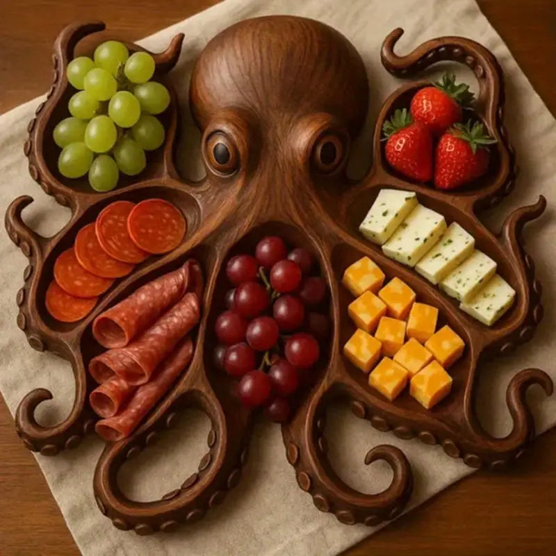KrakenBoard™ - Rustieke Octopus Borrelplank