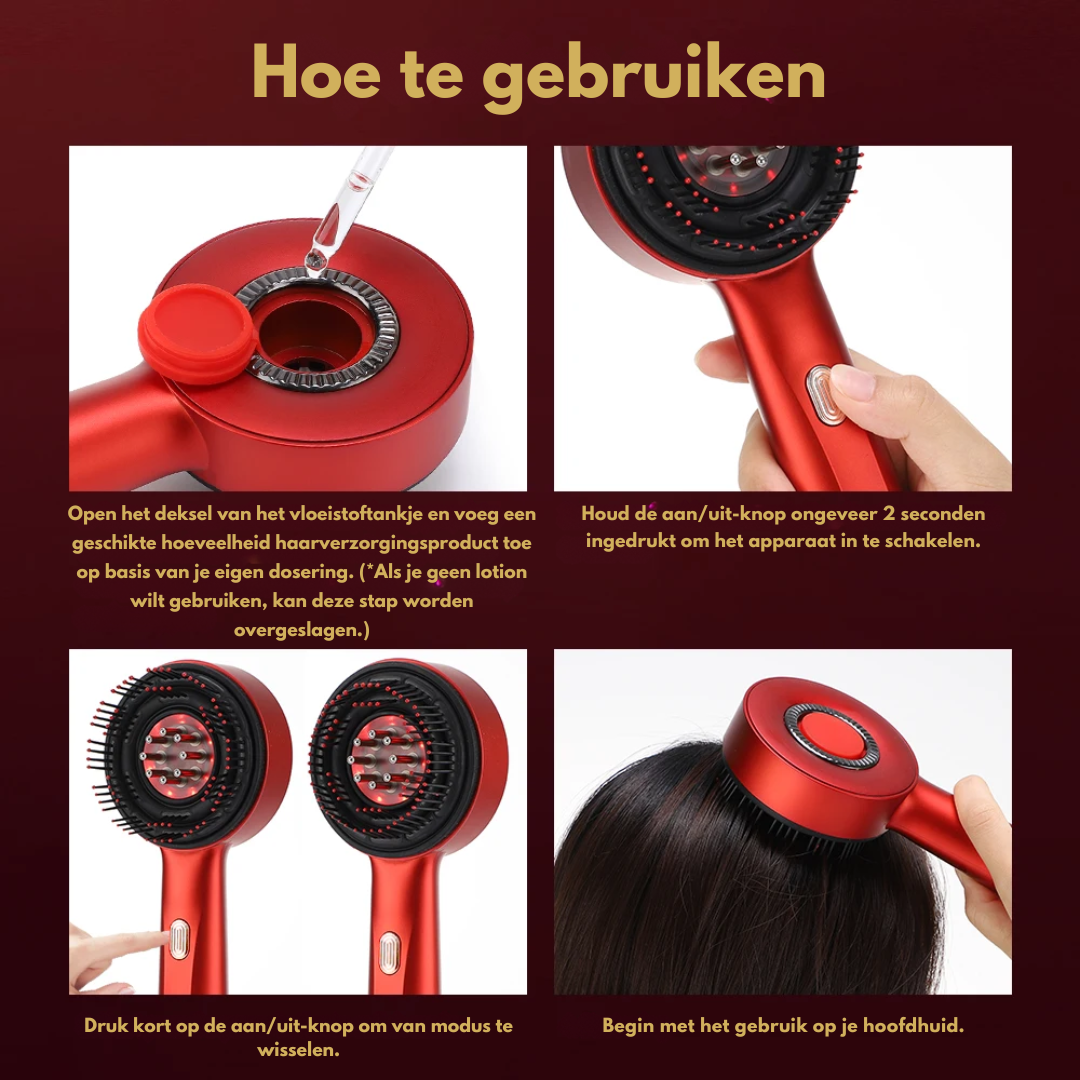 6-in-1 Hoofdhuid Therapie Kam