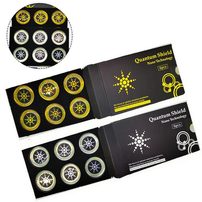 6-Pack EMF Sticker Anti Stralingsbescherming voor Mobiele Telefoons, Tablets, Laptops, Routers