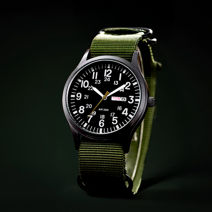 Duurzaam heren outdoor horloge – waterdicht, krasbestendig ontwerp, voor avontuur