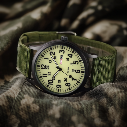 Duurzaam heren outdoor horloge – waterdicht, krasbestendig ontwerp, voor avontuur