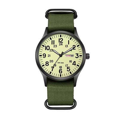 Duurzaam heren outdoor horloge – waterdicht, krasbestendig ontwerp, voor avontuur