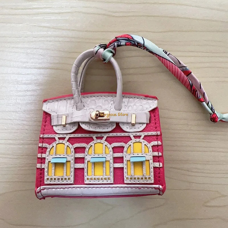 Birkin Geïnspireerde Mini Handtas - Platina Tas Charme