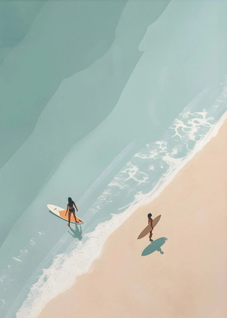 Strand & Zee Canvas Poster - Tropische Wanddecoratie Print