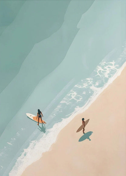 Strand & Zee Canvas Poster - Tropische Wanddecoratie Print