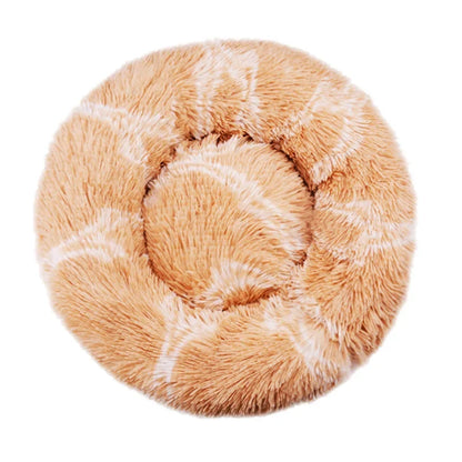 Kalmerende Pluche Hondenmand - Ronde Donut Dierenmand
