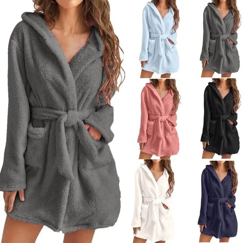 Luxe Fleece Badjas - Warmte en Comfort voor Elk Moment