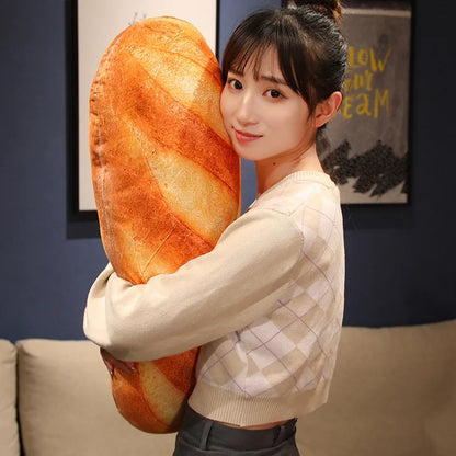 Realistisch Stokbrood Pluche Kussen - Baguette Knuffel Kussen