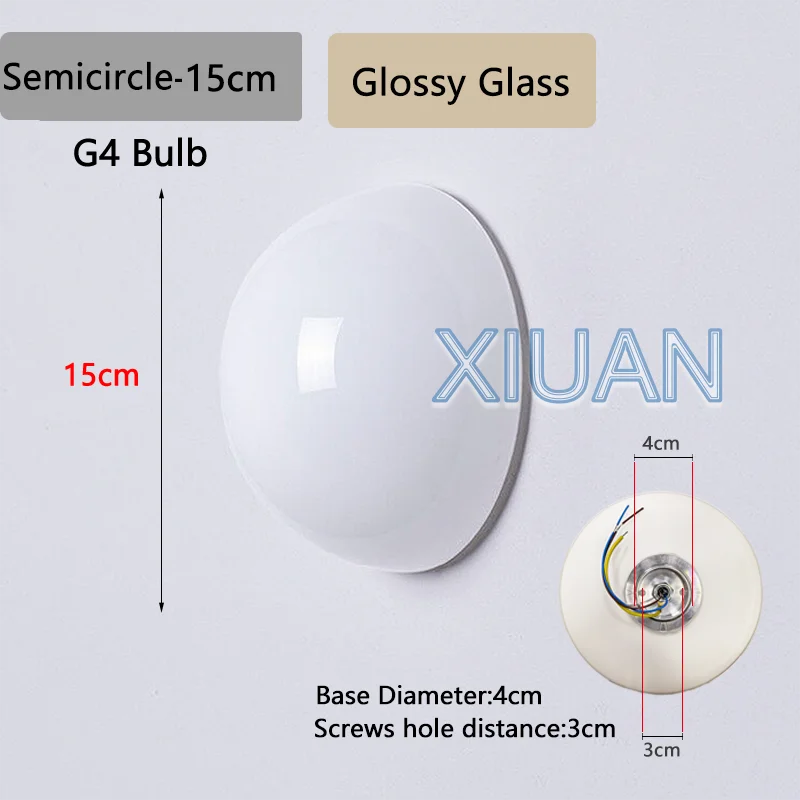 French Bauhaus Glass Wall Sconce - G9 & G4 Milky Glass Globe | Shop