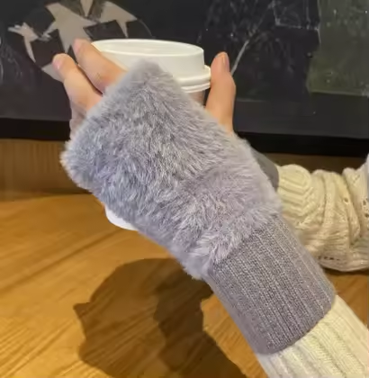 Fleece Halfvinger Handschoenen