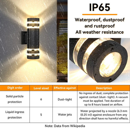 LED Buitenwandlampen E27 Op Neer Buitenwandlamp IP65 Waterdichte LED Wandlamp voor Veranda Voordeur Tuin Wandlamp
