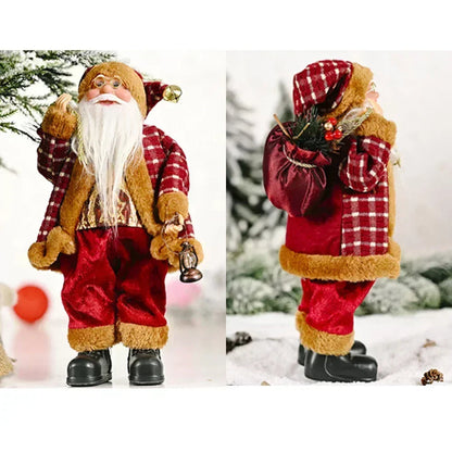 Pluche Staande Kerstman Pop
