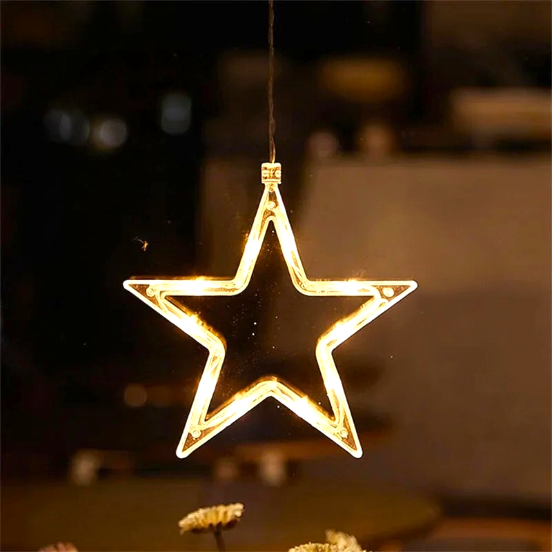 LED Kerst Raamhangers met Verlichting