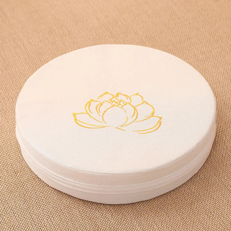 40x6cm Yoga Meditatie Linnen Kussen Stevig Lotus Textuur Meditatie Kussen Rugsteun Kussen Tatami Mat Afneembaar Wasbaar