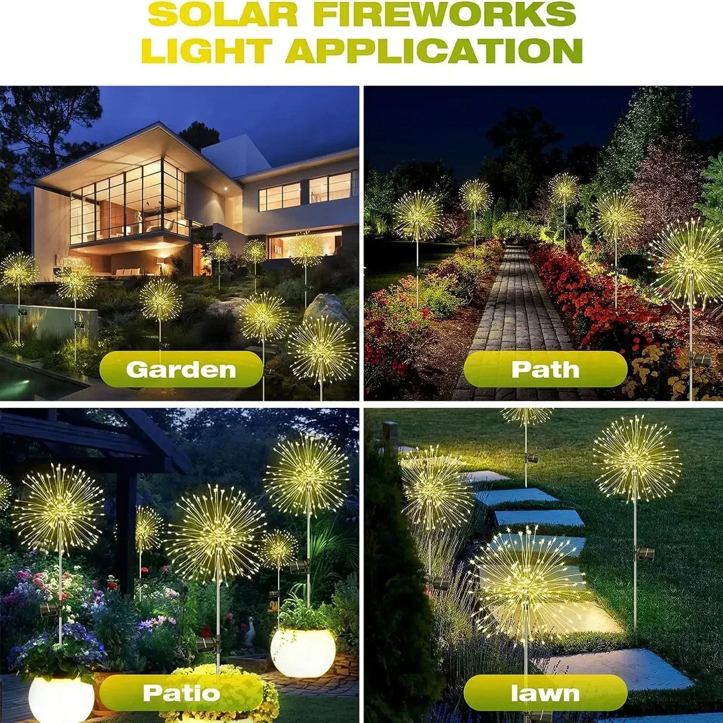 Solar Vuurwerk Tuinverlichting