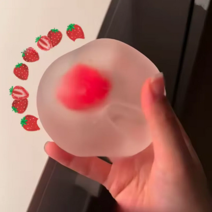 Aardbei Mochi Squishy - Slow Rebound Anti-Stress Fidget Toy