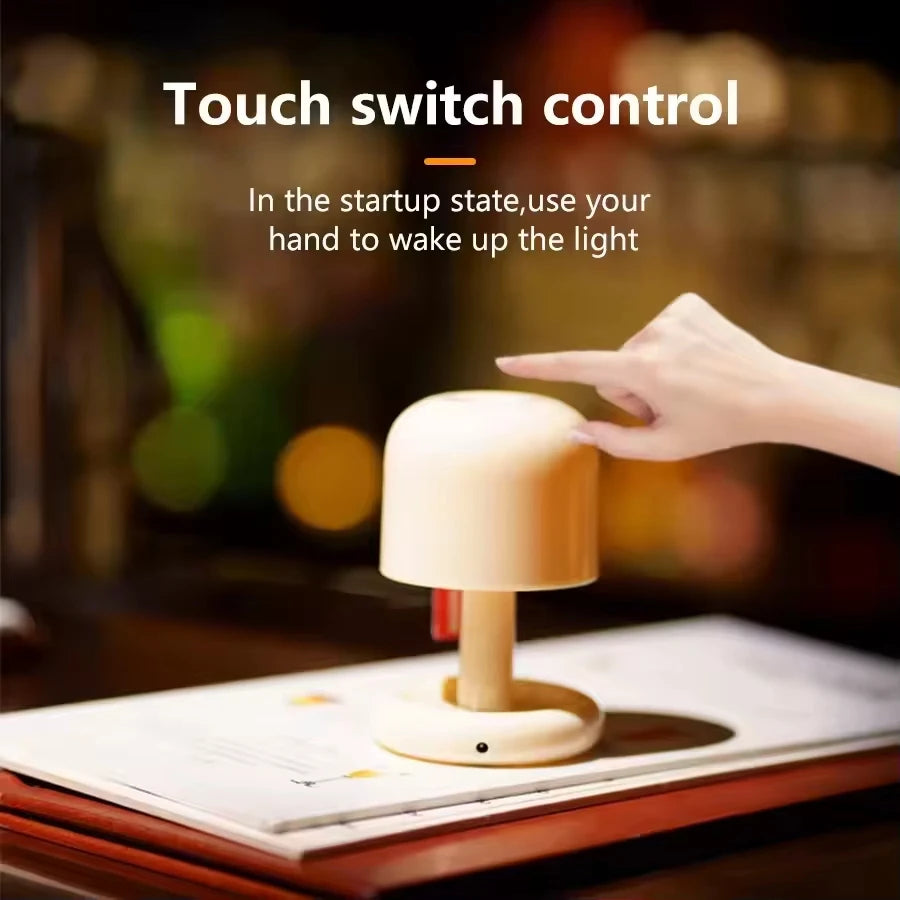 Mini Sunset Paddestoel LED Nachtlamp | USB Oplaadbare Tafellamp