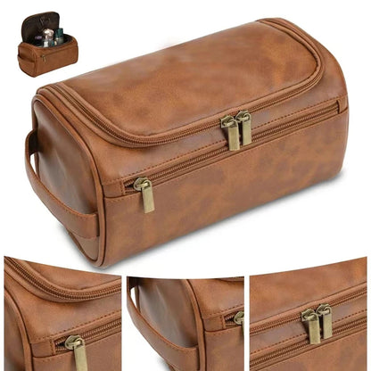 Hangende Toilettas voor Heren & Dames - Luxe PU-Lederen Dopp Kit