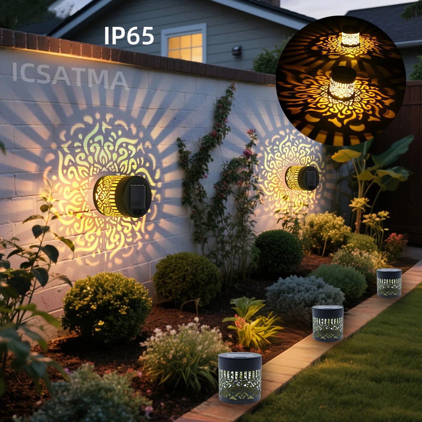 Luxe Solar Mandala Wandlamp