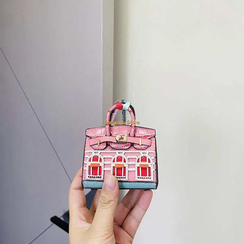 Birkin Geïnspireerde Mini Handtas - Platina Tas Charme
