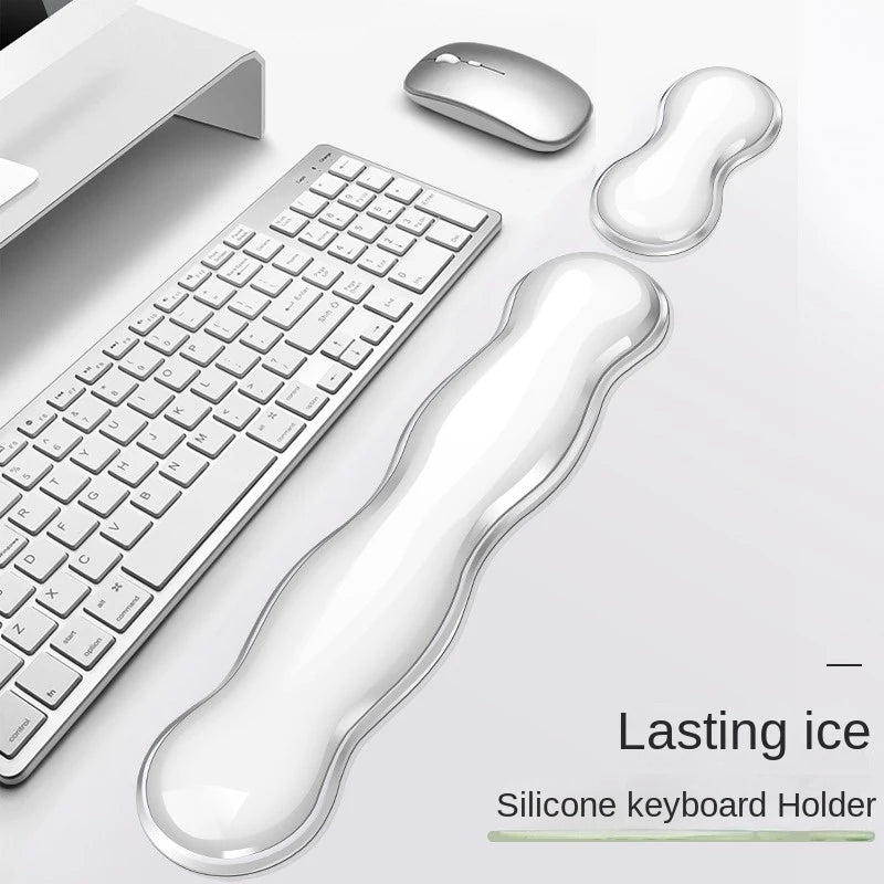 Koelende Gel Toetsenbord en Muis Polssteun Set - Ergonomische Steun