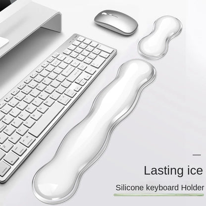 Koelende Gel Toetsenbord en Muis Polssteun Set - Ergonomische Steun