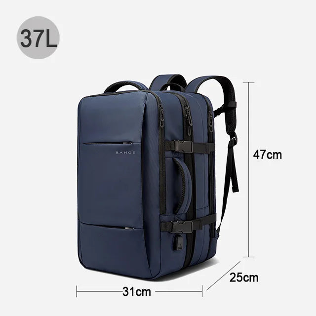 Uitbreidbare Laptoptas - Waterdichte Reistas met USB