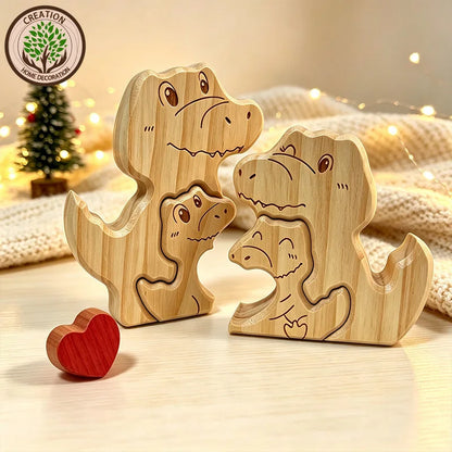 Wood Croc Family Puzzel