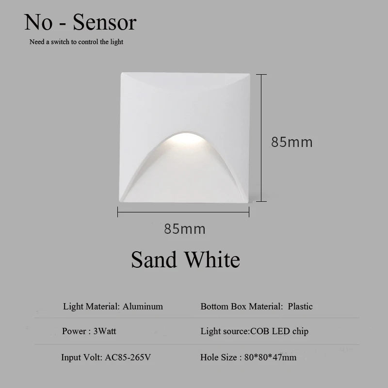 IP65 Waterdichte LED Traplamp | Inbouw Stapverlichting