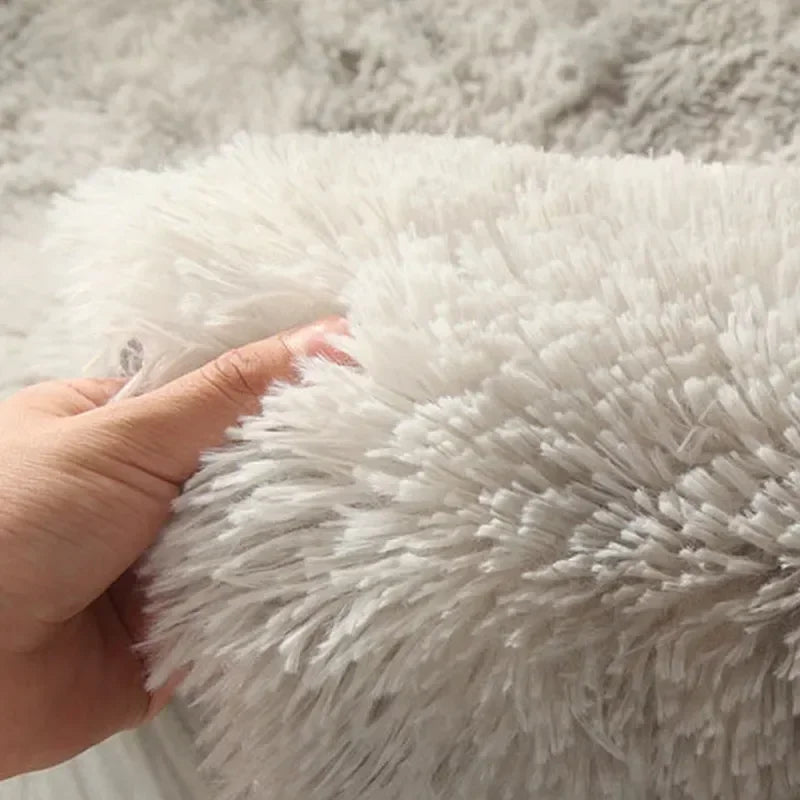 VIKAMA Zacht Zijdewollen Vloerkleed - Scandinavisch Antislip Kleed