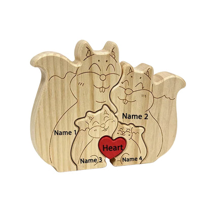 Wood Squirrel Family Puzzel