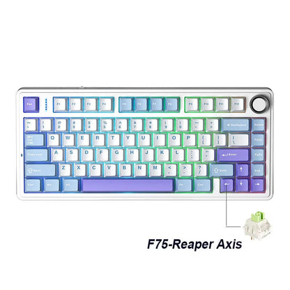 AULA F75 75% Draadloos Mechanisch Toetsenbord - Gasket Mount Hot-Swap